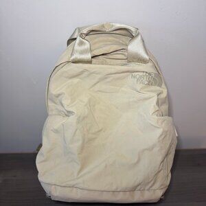 The north face cream backpack